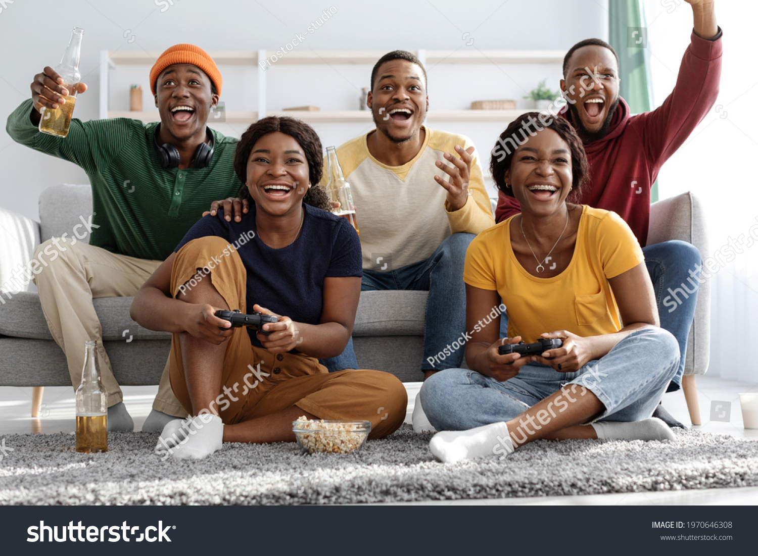 Joyful Black Fellows Having Fun At Home Stock Image Image Of Interior Joyful Black Fellows Having Fun At Home Stock Image Image Of Interior