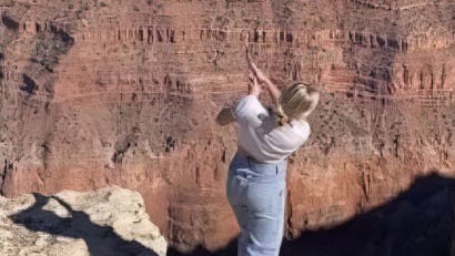 Tiktok Influencer Reportedly Fined After Hitting Golf Ball And Tossing Club Into Grand Canyon Tiktok Influencer Reportedly Fined After Hitting Golf Ball And Tossing Club Into Grand Canyon